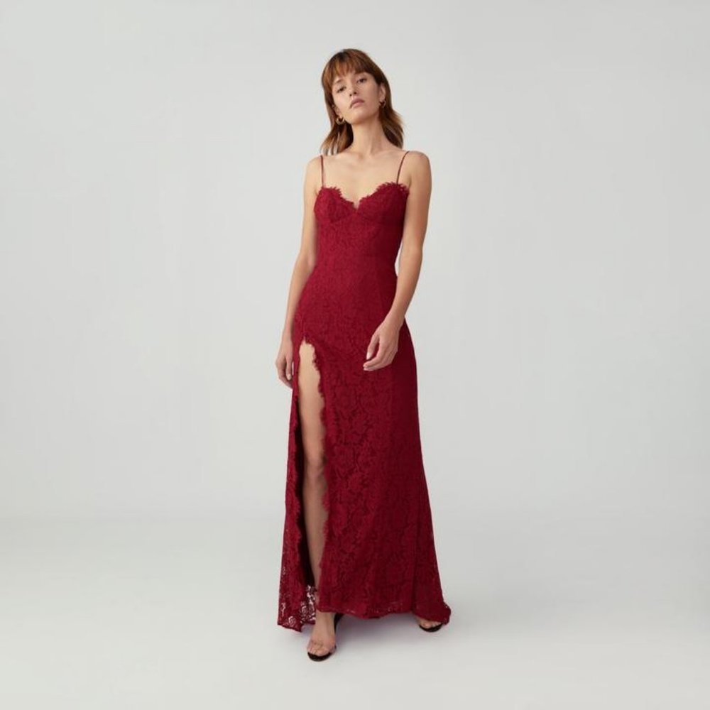 The Arlen Dress - Bright Red
